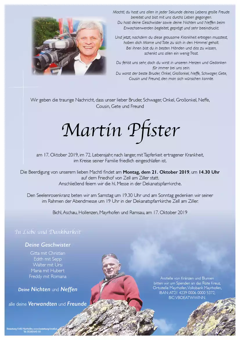 Parte von Martin Pfister